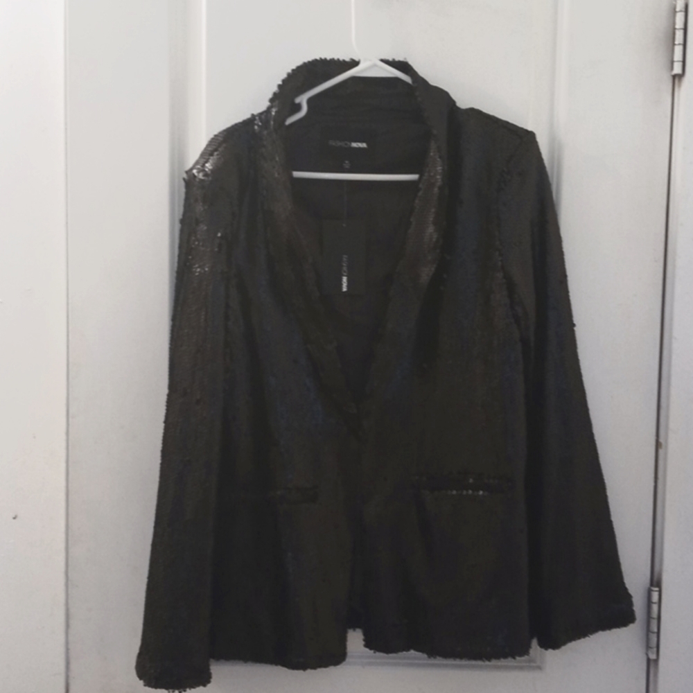 Black sequin blazer